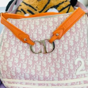 Christian Dior Orange Signature CD Buckle Belt